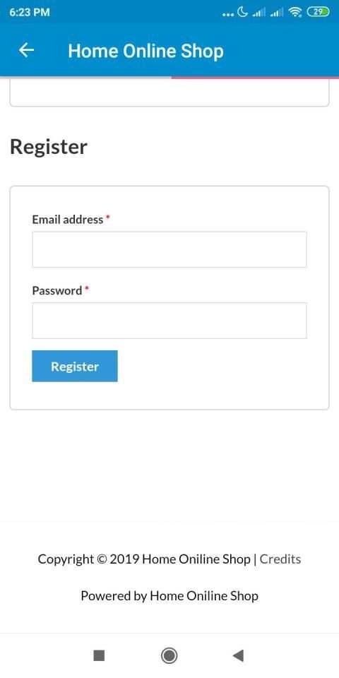 Home online shop screenshot 7