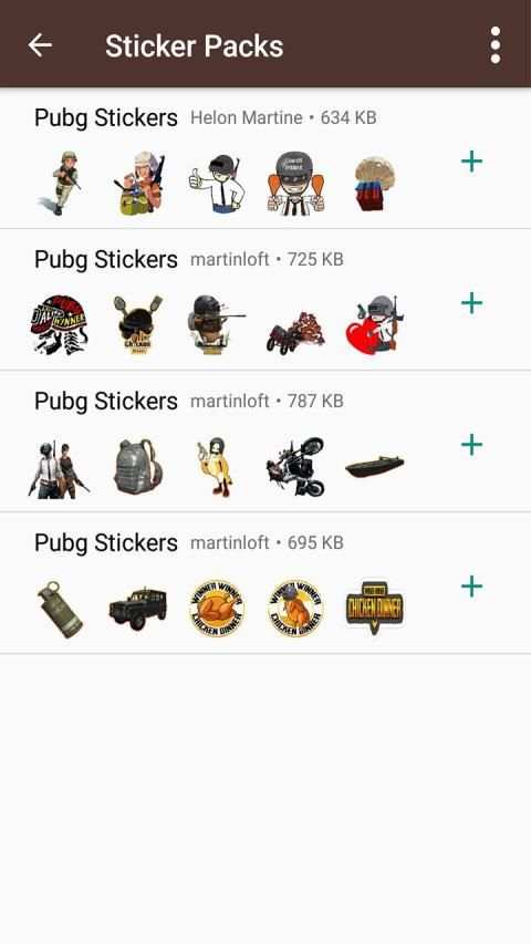 WAStickerApps PUBG Stickers For Whatsapp screenshot 5