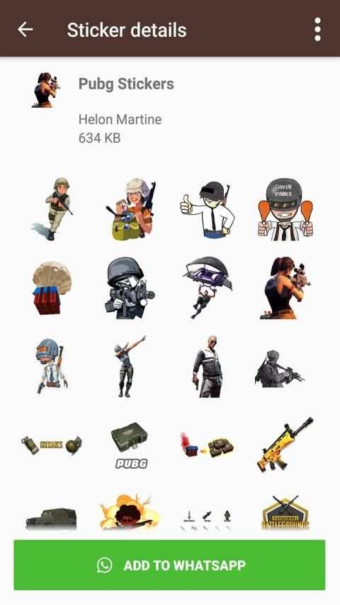 WAStickerApps PUBG Stickers For Whatsapp screenshot 4