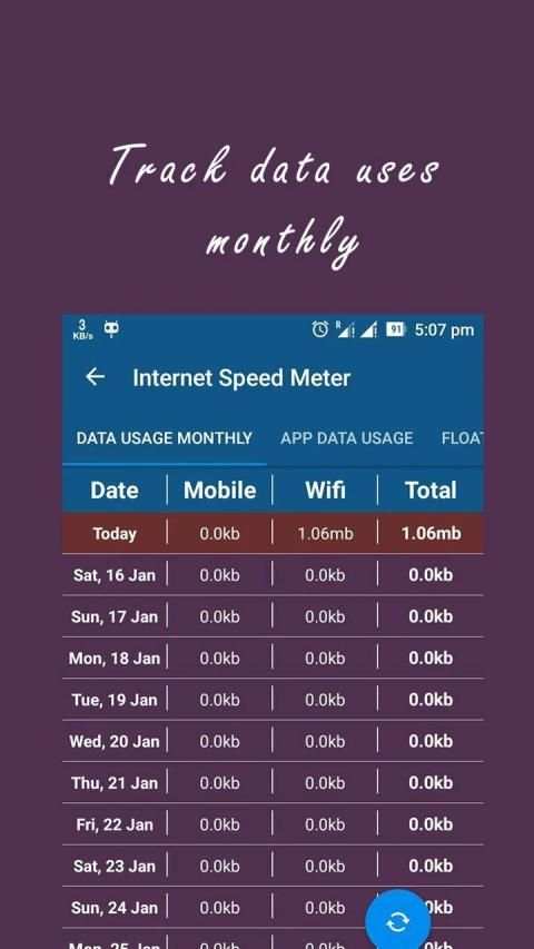 Internet Speed Meter स्क्रीनशॉट 2