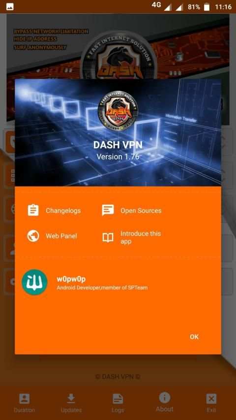 Dash VPN Reload screenshot 2