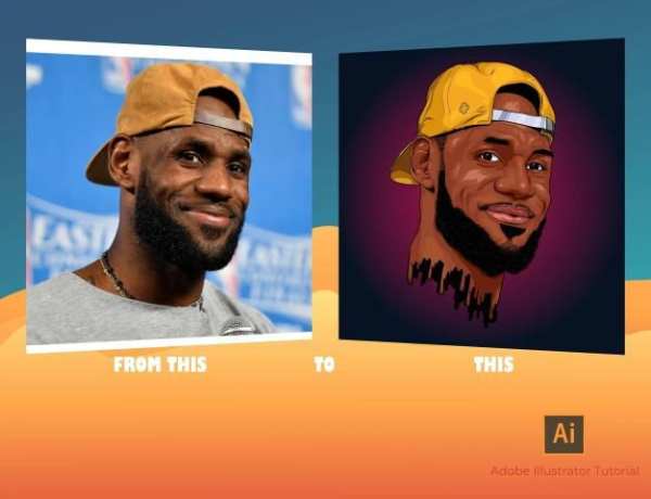 Cartoon any photo - Adobe illustrator tutorial स्क्रीनशॉट 7