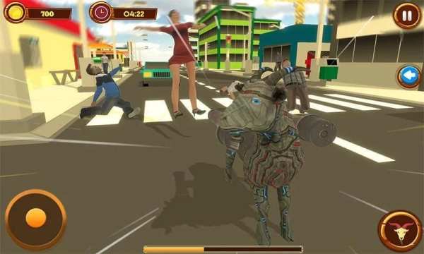 Angry Robot Goat Simulator: Rampage of Europe स्क्रीनशॉट 13