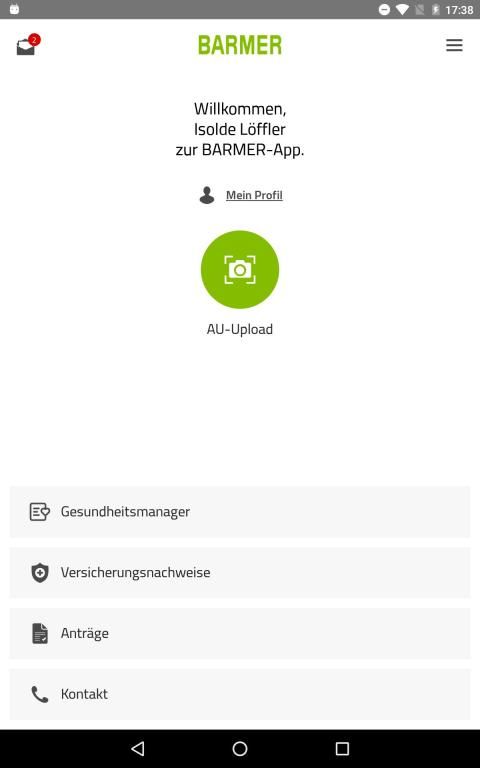 BARMER-App. Alles Wichtige online erledigen. screenshot 1