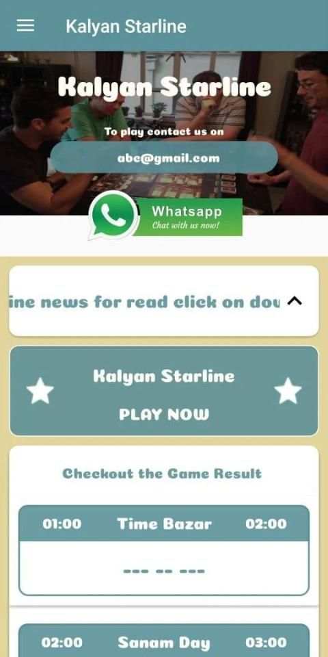 Kalyan Starline - PLAY ONLINE SATTA MATKA... screenshot 3