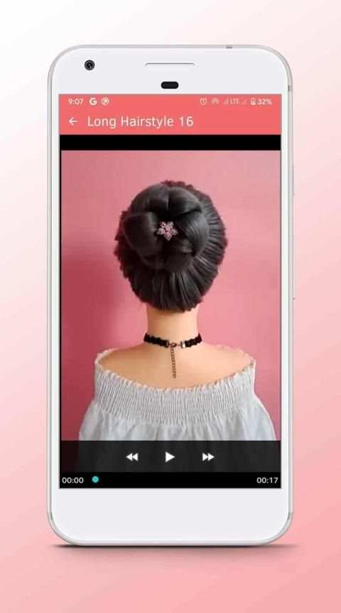 Long Hairstyle - Video Step By Step Offline स्क्रीनशॉट 2