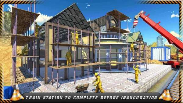 Train Station Virtual Construction Building Games screenshot 2