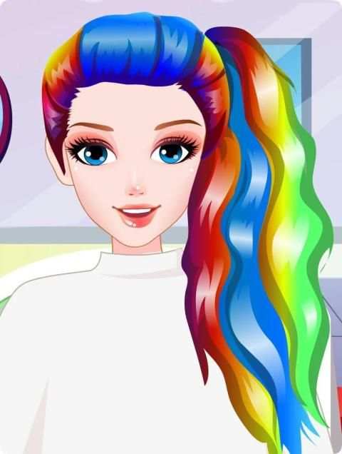 Rainbow Hair Style Hairdresser screenshot 3