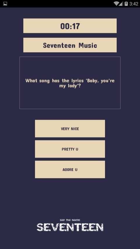 Seventeen Quiz Game screenshot 3