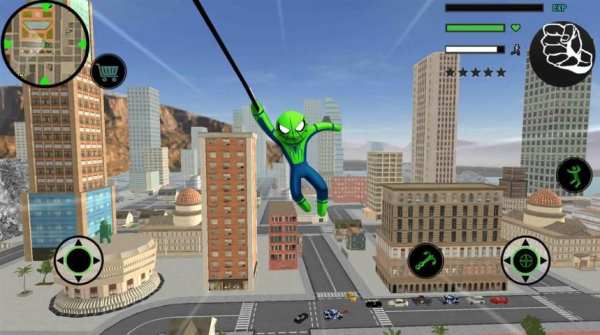 Spider Stickman Rope Hero 2 - Gangster Crime City स्क्रीनशॉट 2