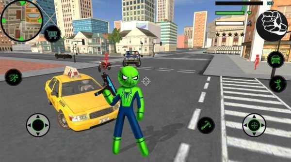 Spider Stickman Rope Hero 2 - Gangster Crime City स्क्रीनशॉट 3
