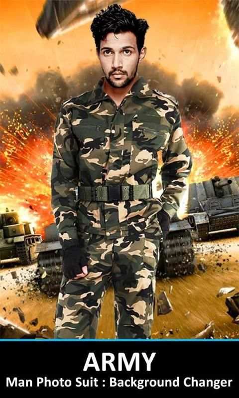 Man Army Suit Photo Editor screenshot 1