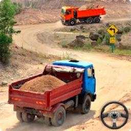 Heavy Trailer Truck Driving Uphill:Truck Simulator