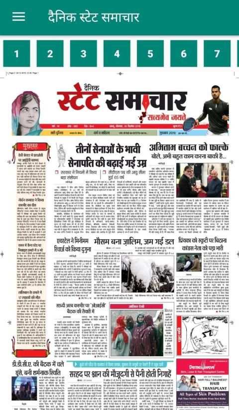 Dainik State Samachar E-Paper screenshot 2