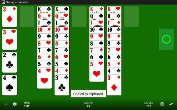 Solitaire स्क्रीनशॉट 7