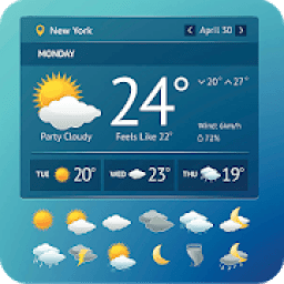 Live Weather Forecast Weather Temperature आइकन