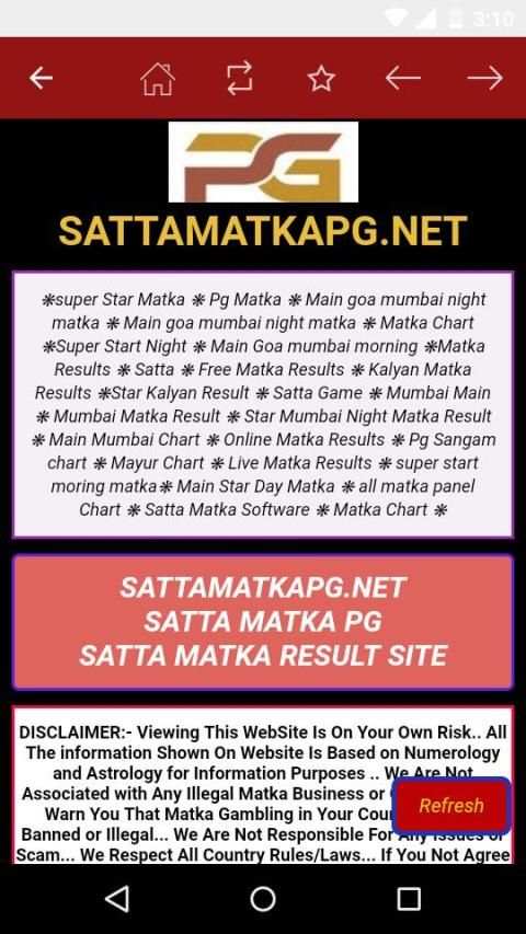 satta matka pg live results screenshot 2