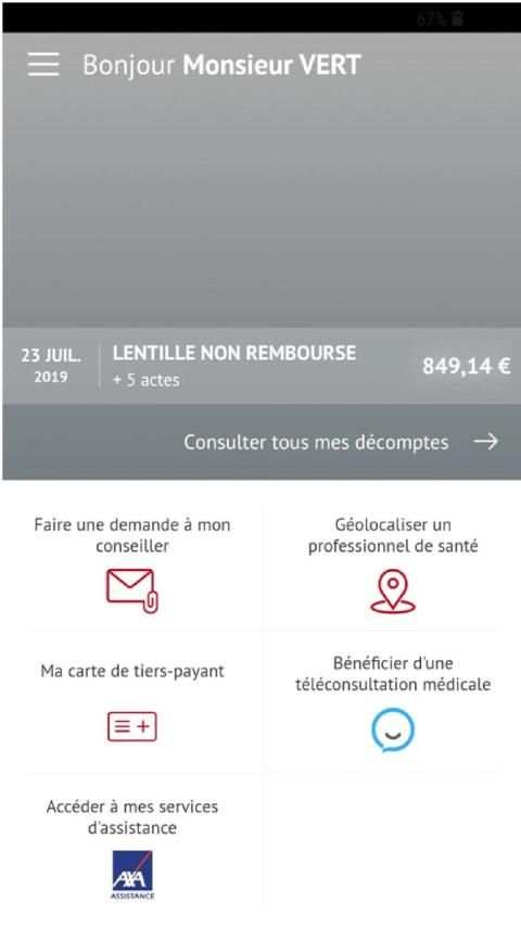 L'Appli Santé Société Générale screenshot 3