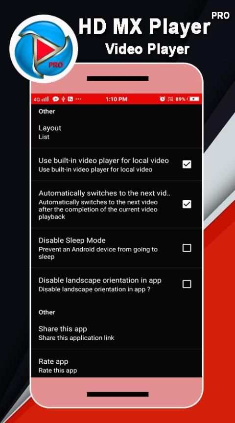 HD MX Player Pro स्क्रीनशॉट 1