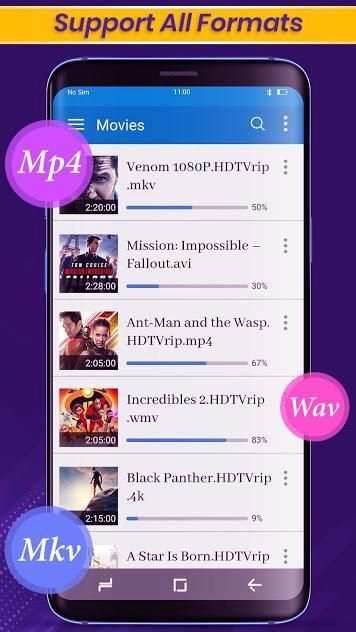 Video Player & Music Player screenshot 1