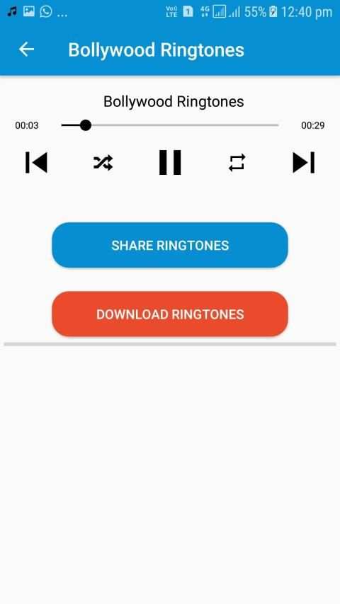 Bollywood Ringtones: Bollywood Song Ringtones screenshot 1