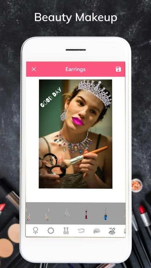 Girl Beauty Makeup Photo Editor:Face Makeup Camera स्क्रीनशॉट 2