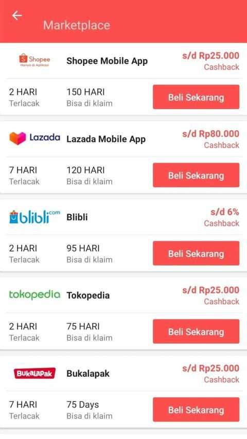 Cashback Belanja Online screenshot 3