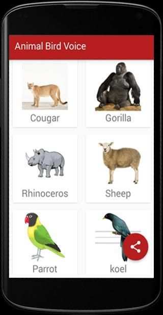 Animal Bird Voice स्क्रीनशॉट 2