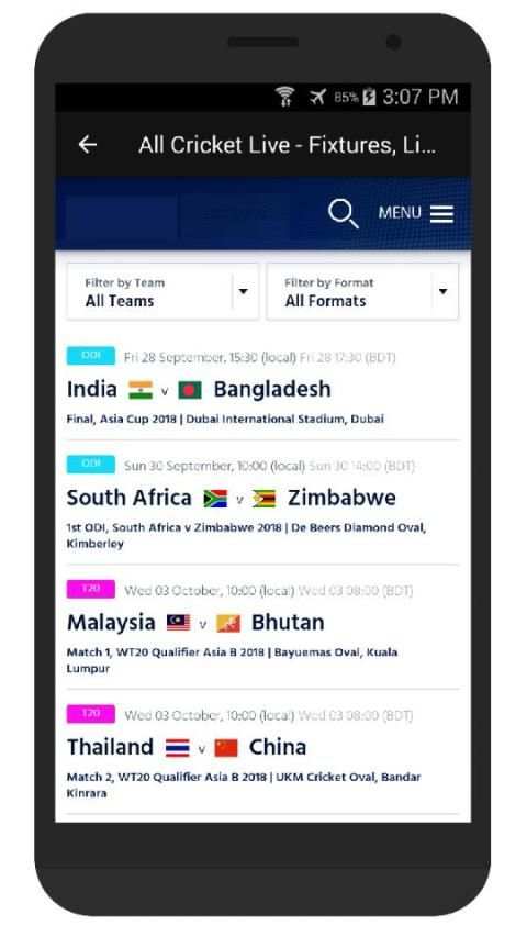 All Cricket Live Scores, Fixtures, News screenshot 6
