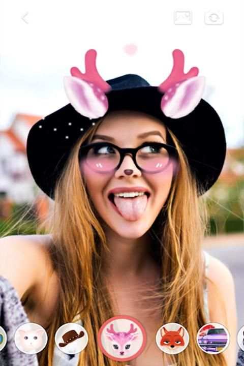SnapCam live Face stikers screenshot 4