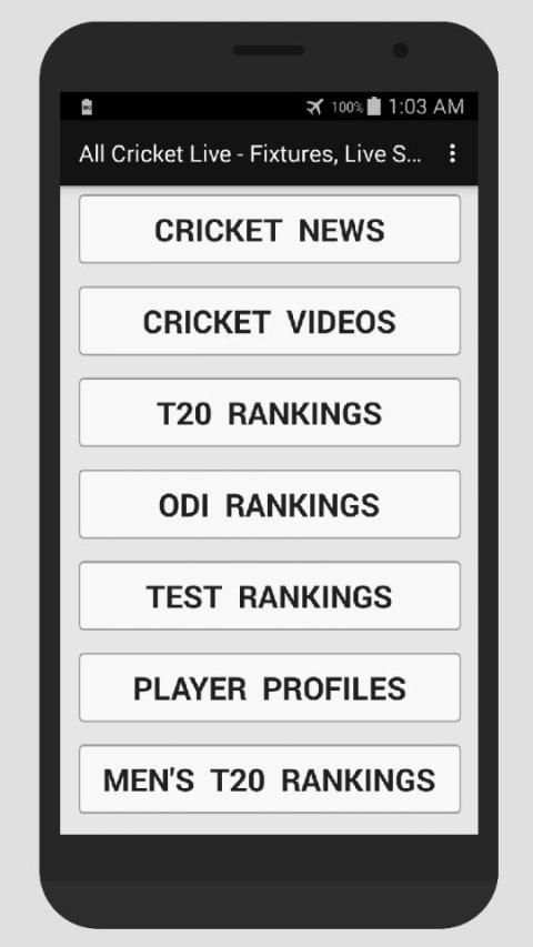 All Cricket Live Scores, Fixtures, News screenshot 1