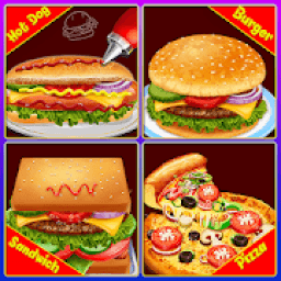 Indian Fast Food Hot Dog, Burger, Sandwich, Pizza icon