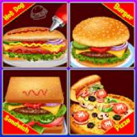 Indian Fast Food Hot Dog, Burger, Sandwich, Pizza