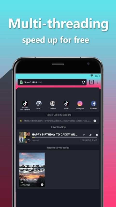 Video Downloader for Tik Tok - No Watermark स्क्रीनशॉट 2
