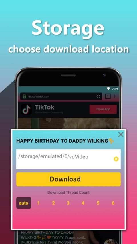 Video Downloader for Tik Tok - No Watermark स्क्रीनशॉट 3