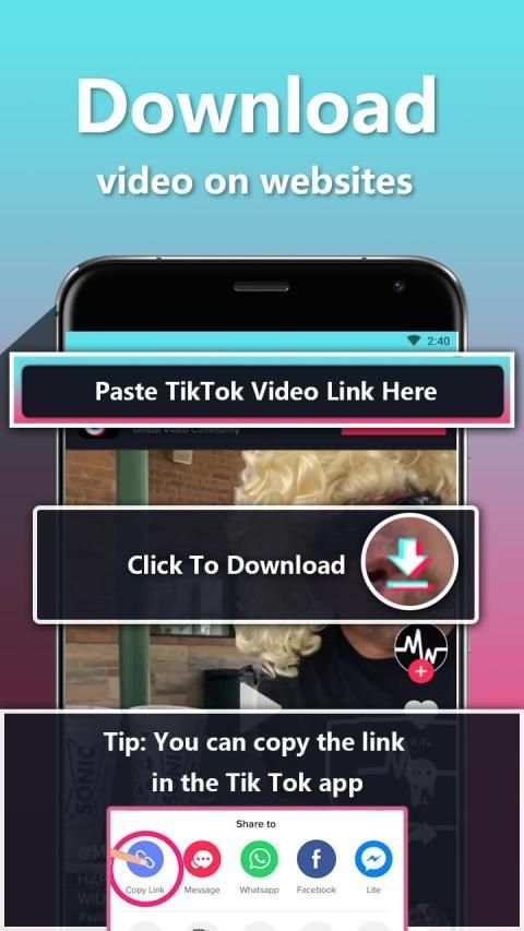 Video Downloader for Tik Tok - No Watermark स्क्रीनशॉट 4