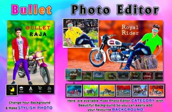 Bullet Bike Photo Editor स्क्रीनशॉट 4