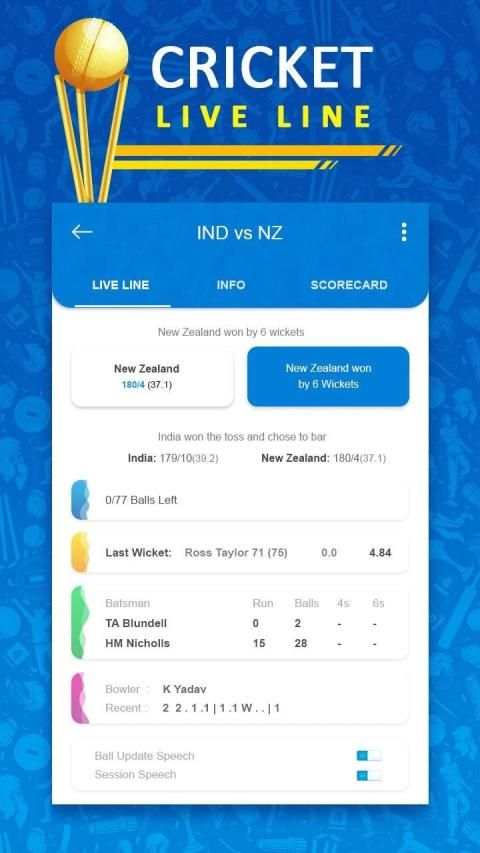 Cricket Live Line screenshot 1