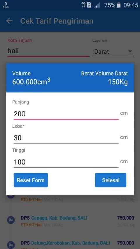 SNG Logistic App screenshot 1