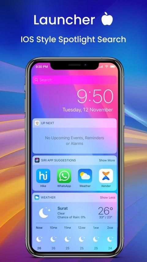 Launcher for Phone X - OS 13 Style Control Center screenshot 2