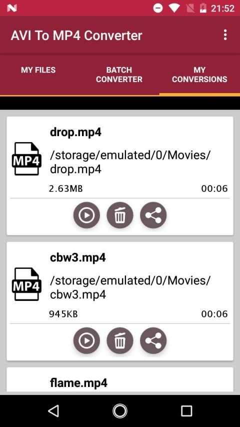Avi To Mp4 Converter स्क्रीनशॉट 3