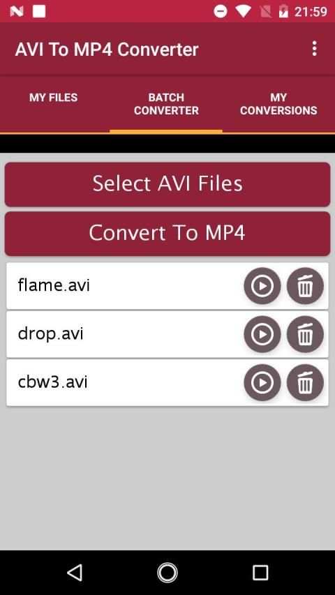 Avi To Mp4 Converter स्क्रीनशॉट 2