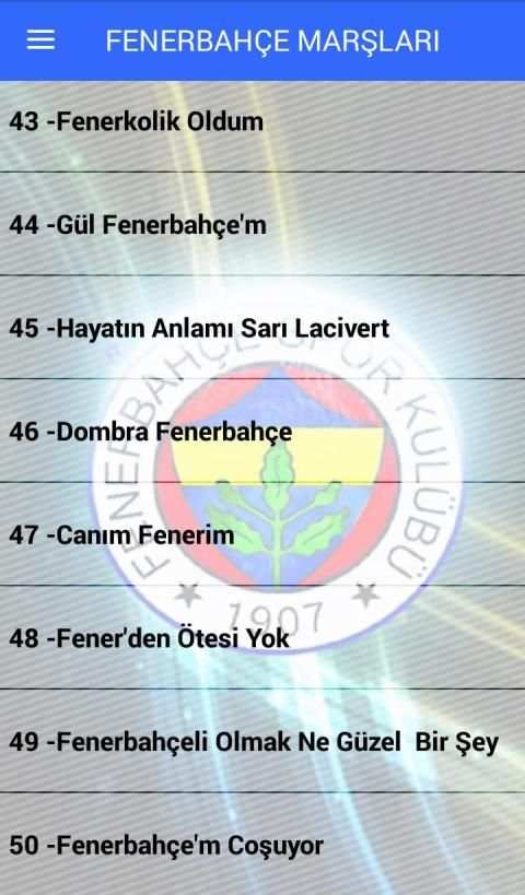 FENERBAHÇE Marşları İnternetsiz Sarı Kanarya Marşı screenshot 5