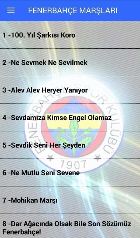FENERBAHÇE Marşları İnternetsiz Sarı Kanarya Marşı screenshot 6