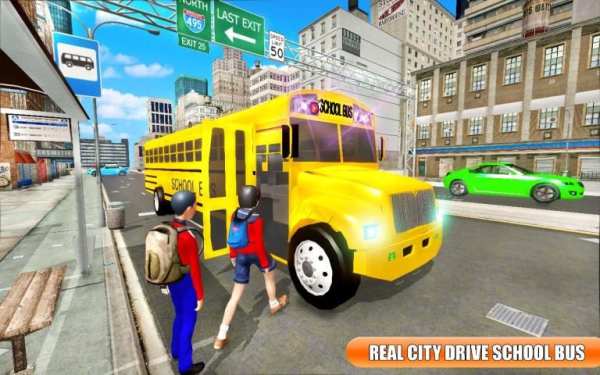High School Super Bus Driver Simulator: 3D Game 20 screenshot 3