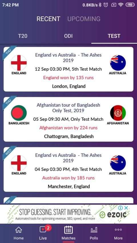 CKT Live Score - Free Live Score screenshot 4