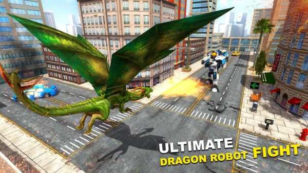 Flying Dragon Robot Transforming War screenshot 3