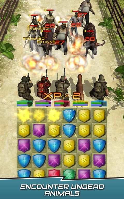 VDV MATCH 3 RPG: ZOMBIES! screenshot 4