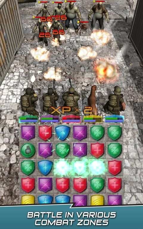 VDV MATCH 3 RPG: ZOMBIES! screenshot 1
