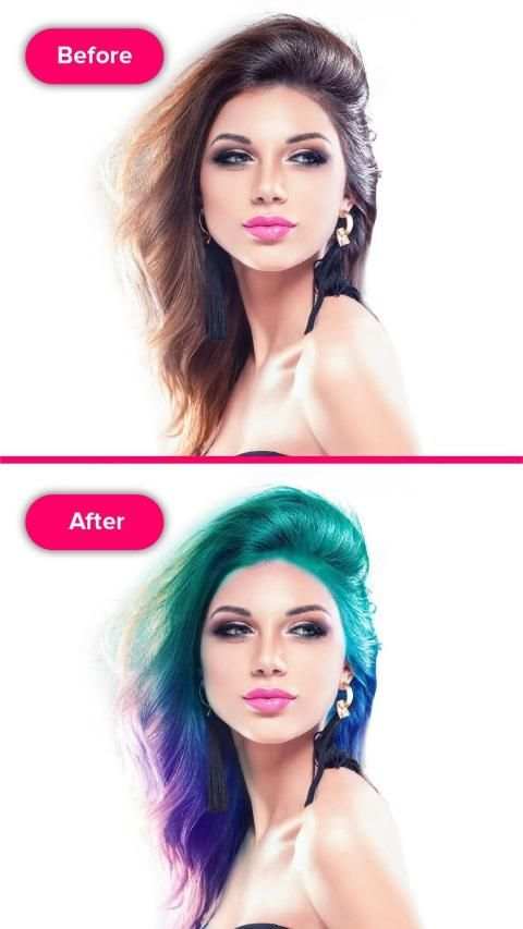 Hair Color Camera Editor screenshot 3